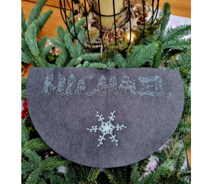 Stickdatei - Schneemann Alphabet Buchstabe U